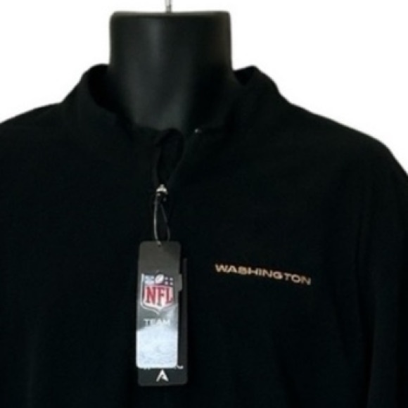 NFL ANTIGUA WASHINGTON FOOTBALL TEAM COMMANDERS NWT BLACK MENS PULLOVER 3XL - Picture 1 of 15